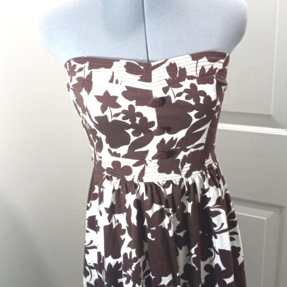 B Smart Womens Sz 6 Strapless Summer Dress